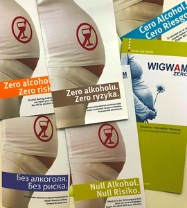 Informationsflyer „Null Alkohol. Null Risiko.“